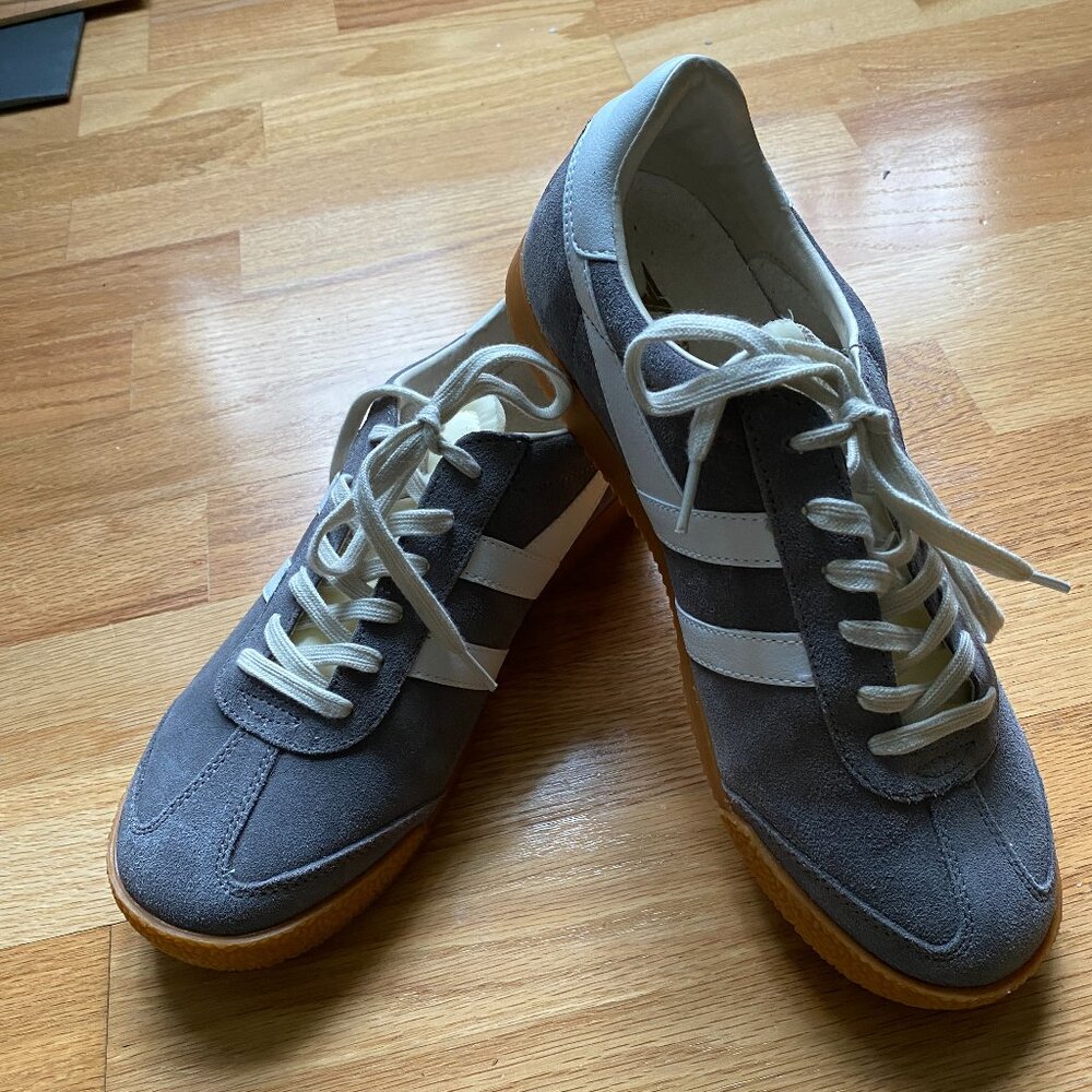 Gola Elan Women's Ash (Gray) and White Sneakers